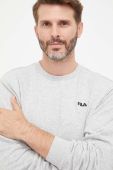Кофта Fila чоловіча колір сірий однотонна