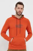Спортивна кофта Viking Panaka колір помаранчевий з капюшоном з принтом