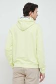 Кофта Guess чоловіча колір зелений з капюшоном однотонна (3103190)