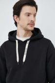 Кофта Guess чоловіча колір чорний з капюшоном однотонна (3103194)