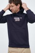 Кофта Guess чоловіча колір синій з капюшоном з аплікацією (3152940)