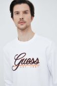Кофта Guess чоловіча колір білий з аплікацією (3008477)