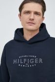 Кофта Tommy Hilfiger чоловіча колір синій з капюшоном з принтом (3035463)
