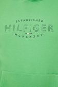 Кофта Tommy Hilfiger чоловіча колір зелений з капюшоном з принтом (3035477)