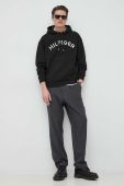 Кофта Tommy Hilfiger чоловіча колір чорний з капюшоном з аплікацією (3027492)