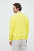 Бавовняна кофта United Colors of Benetton чоловіча колір жовтий з принтом