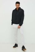 Вітровка Reebok колір чорний перехідна oversize
