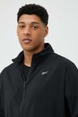 Вітровка Reebok колір чорний перехідна oversize