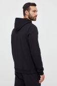 Кофта Reebok чоловіча колір чорний з капюшоном з принтом (3039001)