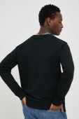 Бавовняна кофта Bruuns Bazaar Birk Crew чоловіча колір чорний з аплікацією