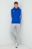 Кофта adidas Performance Tiro 23 з капюшоном з аплікацією колір блакитний