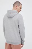 Кофта adidas чоловіча колір сірий з капюшоном з принтом (3147318)
