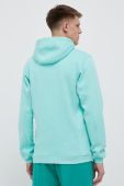 Кофта adidas чоловіча колір зелений з капюшоном з аплікацією (3212819)