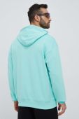 Кофта adidas чоловіча колір зелений з капюшоном однотонна (3116317)