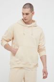 Кофта adidas чоловіча колір жовтий з капюшоном однотонна