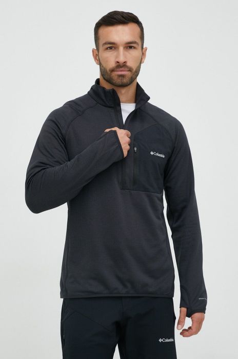 Спортивна кофта Columbia Triple Canyon колір чорний однотонна