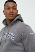 Кофта Columbia чоловіча колір сірий з капюшоном з аплікацією 1681664.SS23-350