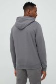 Кофта Columbia чоловіча колір сірий з капюшоном однотонна