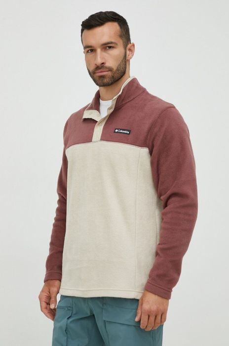 Спортивна кофта Columbia Steens Mountain чоловіча колір фіолетовий візерунок