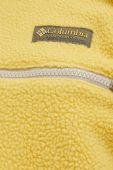 Кофта Columbia чоловіча колір жовтий з капюшоном однотонна