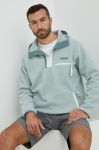 Кофта Columbia чоловіча колір зелений з капюшоном однотонна (2987906)