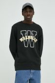 Бавовняна кофта Wrangler чоловіча колір чорний з принтом