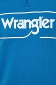Бавовняна кофта Wrangler чоловіча  з принтом колір блакитний