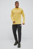 Спортивна кофта Icebreaker Cool-Lite Merino колір жовтий з капюшоном однотонна