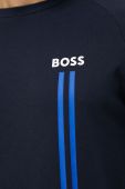 Бавовняна кофта BOSS чоловіча колір синій з принтом (3081572)