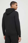 Бавовняна кофта BOSS чоловіча колір чорний з капюшоном візерунок (3103206)