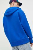 Бавовняна кофта Tommy Jeans чоловіча з капюшоном однотонна колір блакитний (2973830)