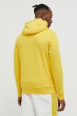 Бавовняна кофта Tommy Jeans чоловіча колір жовтий з капюшоном з принтом (2979535)