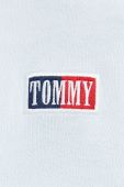 Бавовняна кофта Tommy Jeans чоловіча з капюшоном однотонна колір блакитний (2973843)