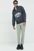 Кофта Tommy Jeans чоловіча колір сірий з принтом