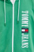 Кофта Tommy Jeans чоловіча колір зелений з капюшоном з аплікацією (3043488)