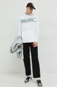 Кофта Tommy Jeans чоловіча колір білий з капюшоном з аплікацією (3127743)