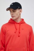 Кофта Champion чоловіча колір червоний з капюшоном однотонна
