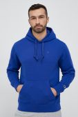 Кофта Champion чоловіча з капюшоном однотонна колір блакитний (3073483)