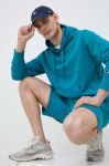 Кофта Champion чоловіча колір бірюзовий з капюшоном однотонна