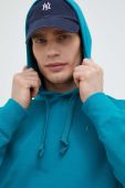 Кофта Champion чоловіча колір бірюзовий з капюшоном однотонна