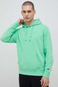Кофта Champion чоловіча колір зелений з капюшоном однотонна (3073496)