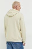 Кофта DC чоловіча колір бежевий з капюшоном з принтом