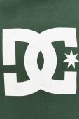 Кофта DC чоловіча колір зелений з капюшоном з принтом