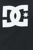 Кофта DC чоловіча колір чорний з капюшоном з принтом