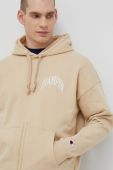 Кофта Champion чоловіча колір бежевий з капюшоном однотонна (3077213)