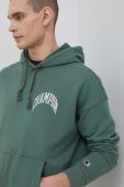 Кофта Champion чоловіча колір зелений з капюшоном однотонна (3077208)