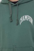 Кофта Champion чоловіча колір зелений з капюшоном однотонна (3077208)