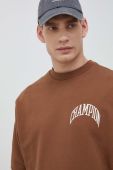 Кофта Champion чоловіча колір коричневий з принтом