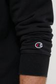 Кофта Champion чоловіча колір чорний з капюшоном з аплікацією