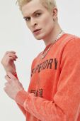 Кофта Superdry чоловіча колір помаранчевий з принтом (3027512)